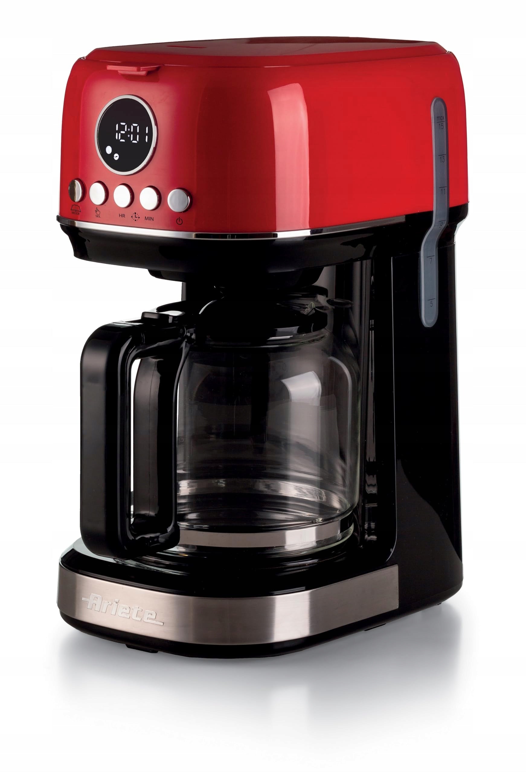 ARIETE Coffee Maker With Grinder Red 1318 Maxi Cappuccino