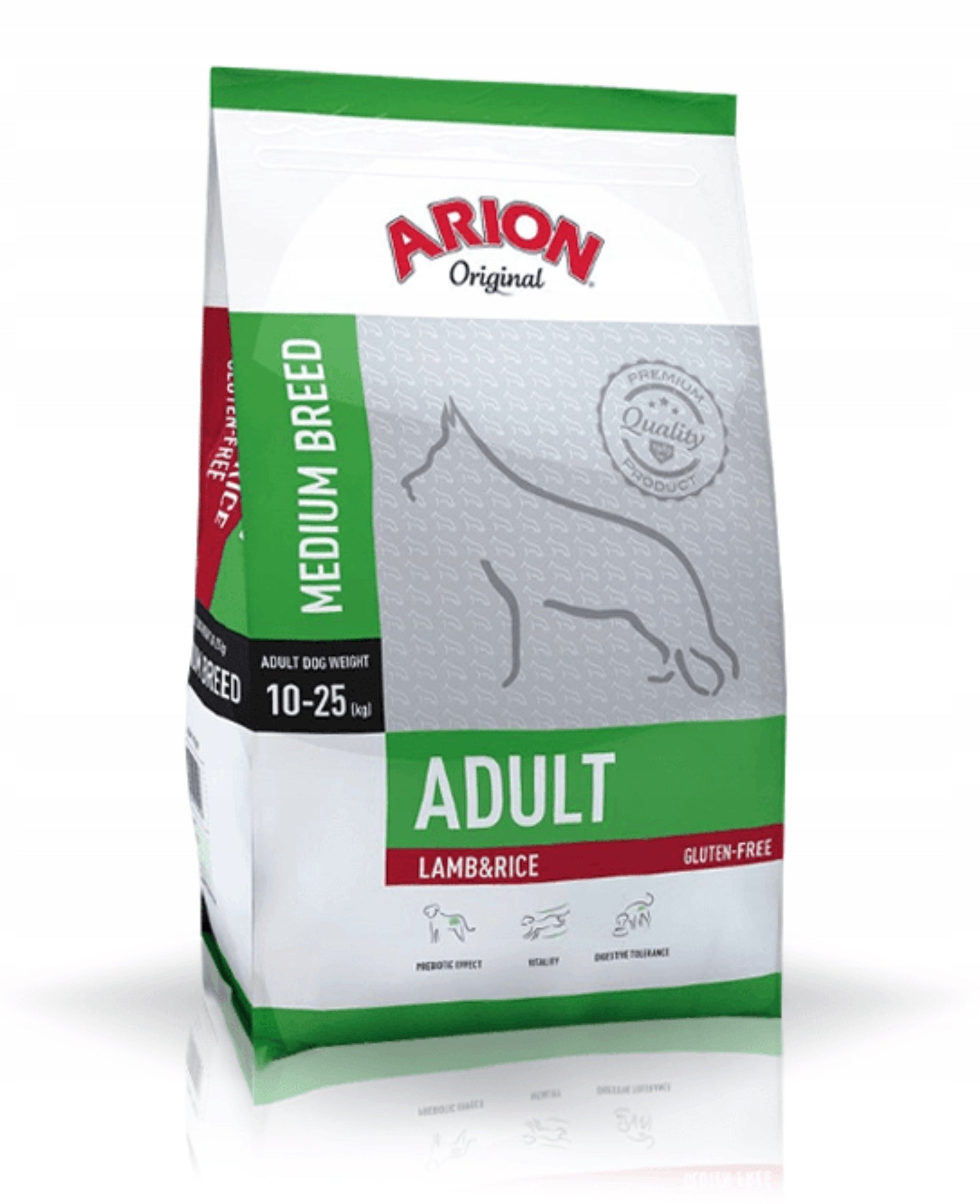 ARION Original Adult Medium Lamb&Rice 12+1kg Freebie Brand Arion