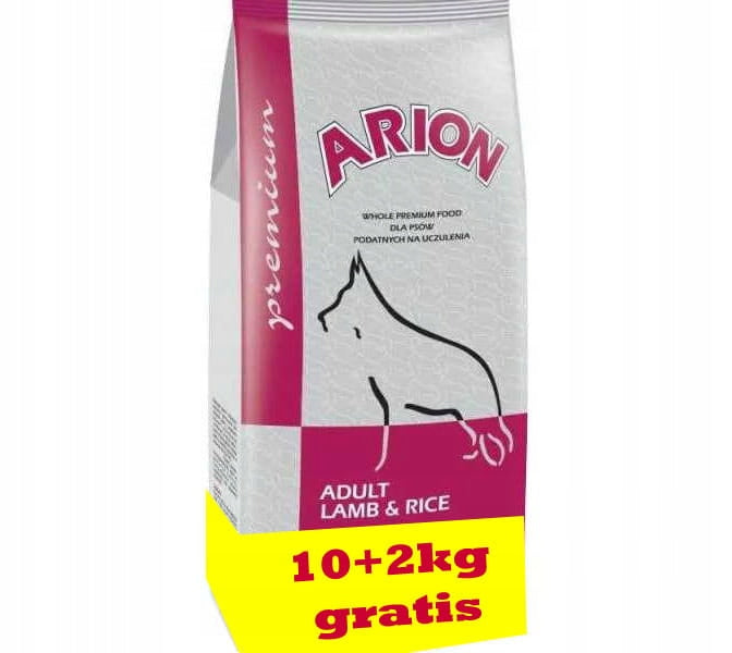 ARION Premium Lamb & Rice 10+2kg FREEBIE !