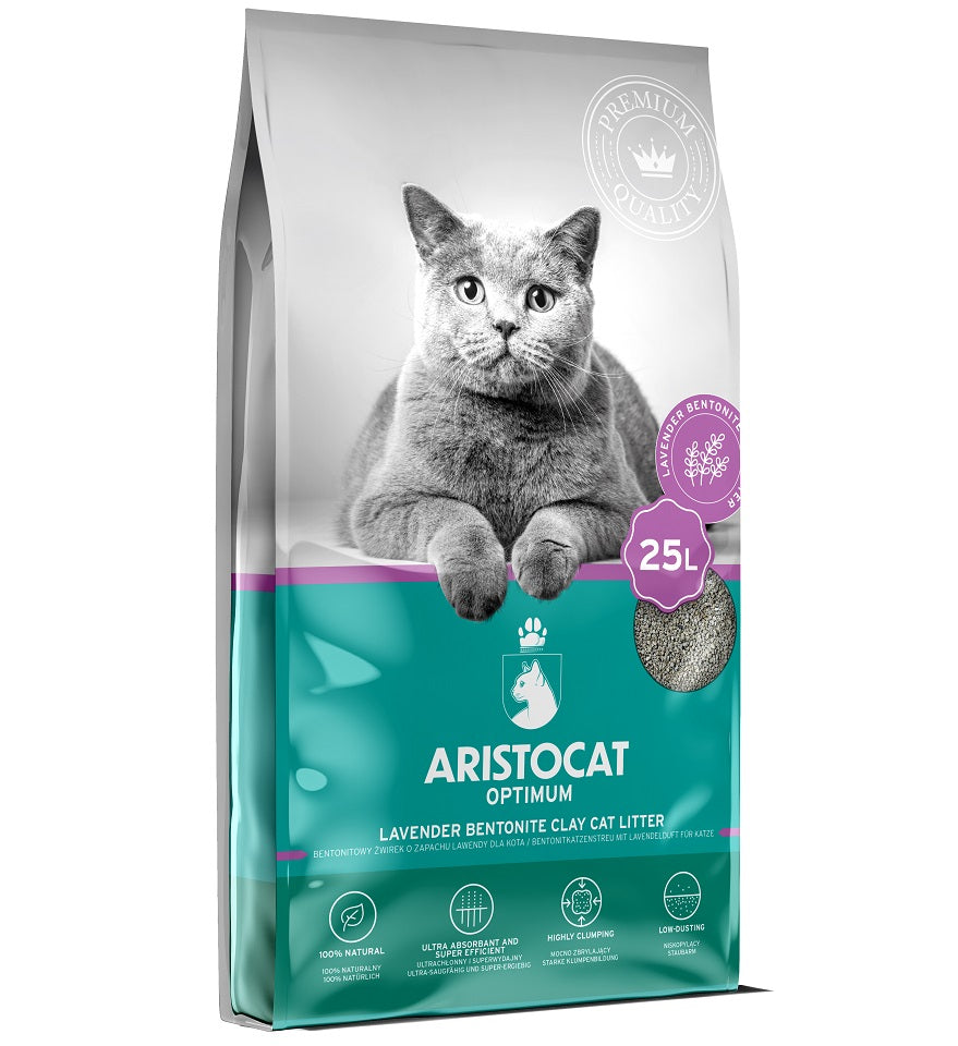 ARISTOCAT Optimum Lavender bentonite cat litter 25l