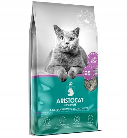ARISTOCAT Optimum Lavender bentonite litter with lavender scent 25l