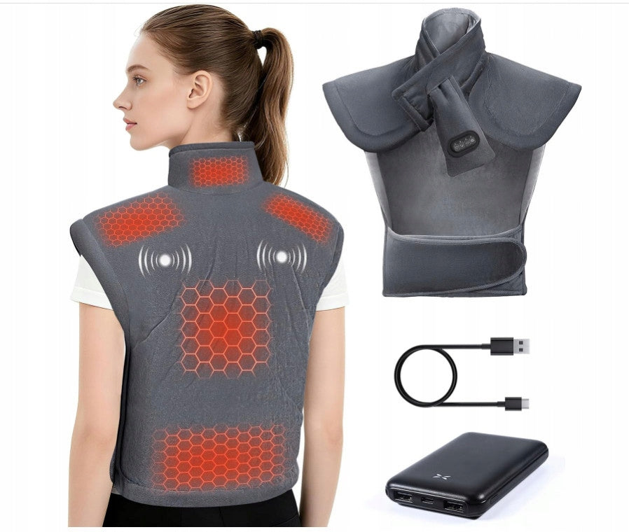 ARLIERSS Heating Blanket 3 Modes + 3 Massage Modes with 10000mah Battery