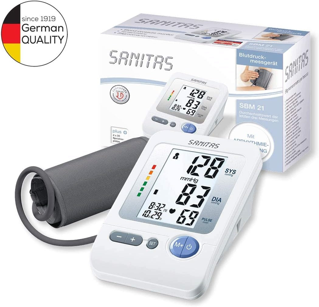 ARM BLOOD PRESSURE MONITOR SANITAS SBM 21 AUTOMATIC ARRHYTHMIA MEASUREMENT Medical device yes