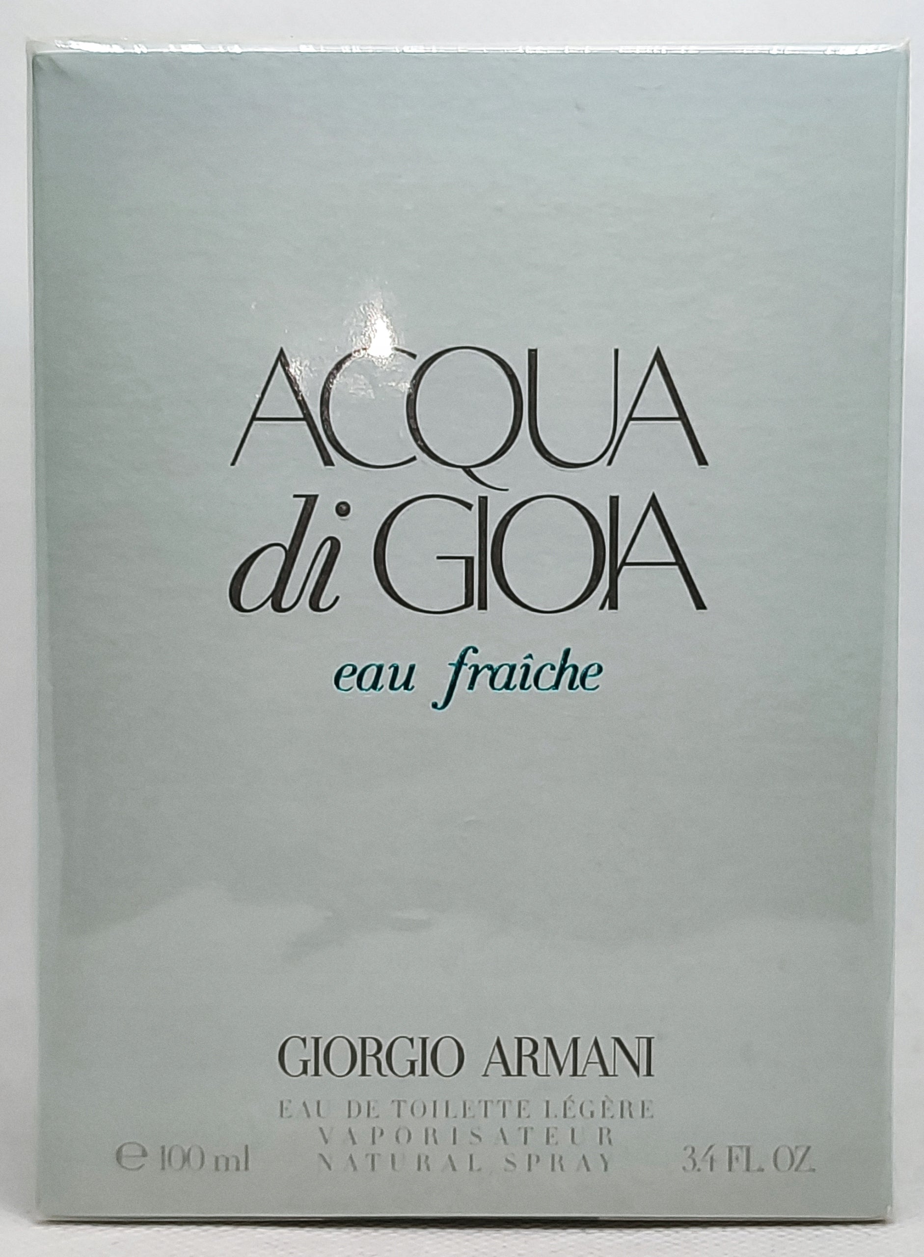 ARMANI ACQUA DI GIO EUA FRAICHE EDT/S 100ML Manufacturer code 085805555115