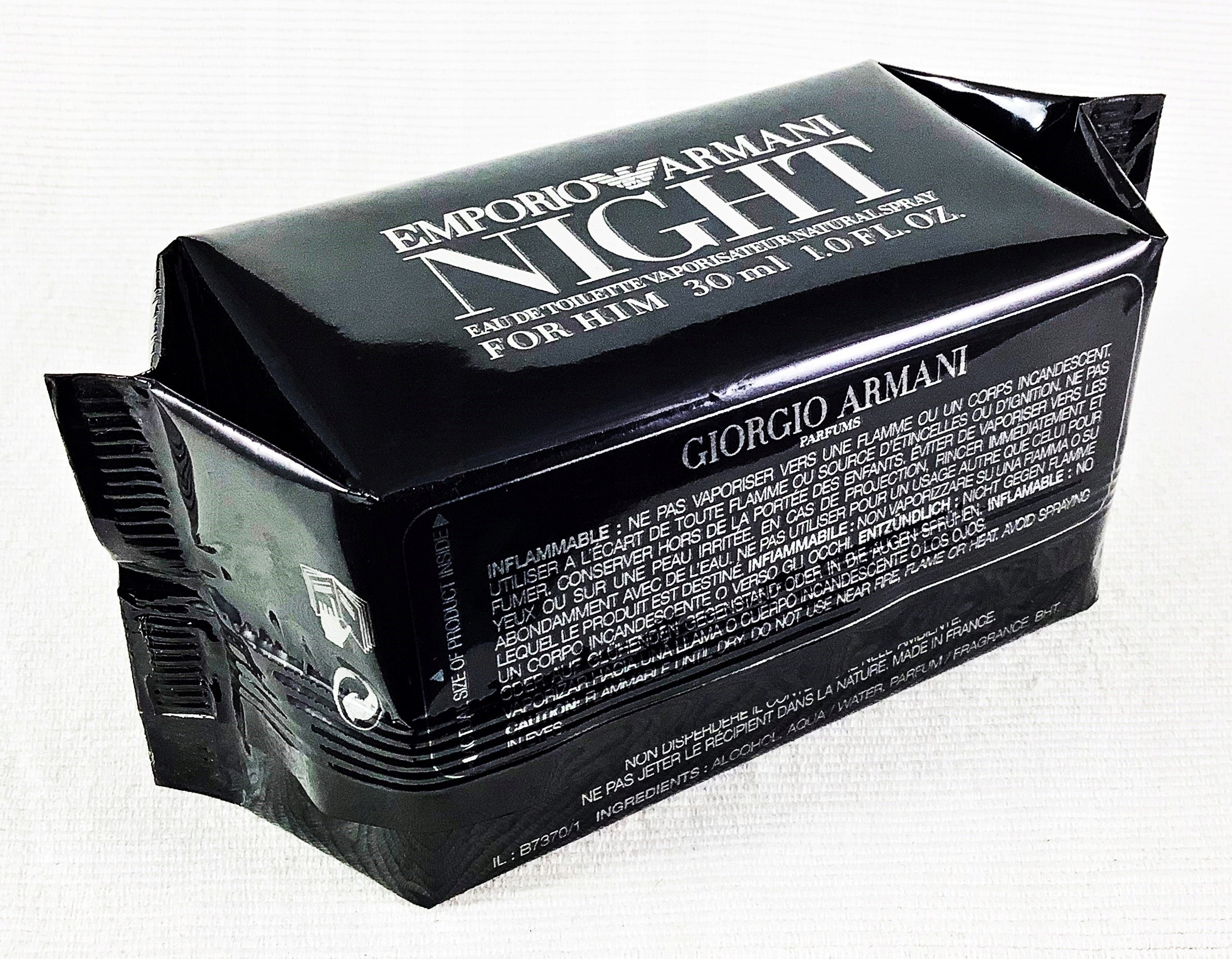 ARMANI EMPORIO NIGHT FOR HIM 30 ML EAU DE TOILETTE UNIQUE Manufacturer code 3360372075011