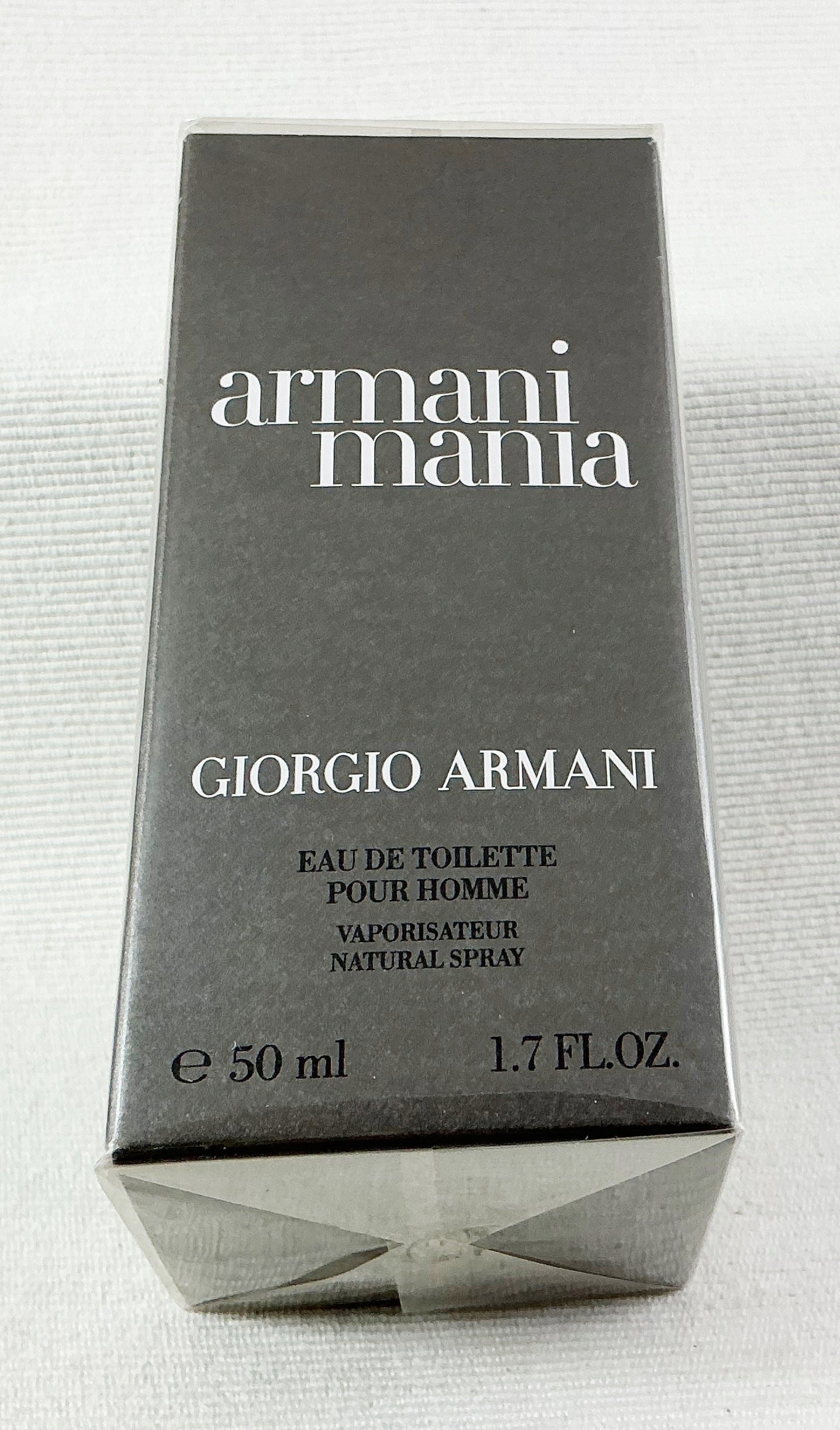 ARMANI MANIA POUR HOMME 50 ML EAU DE TOILETTE UNIQUE Packaging status original