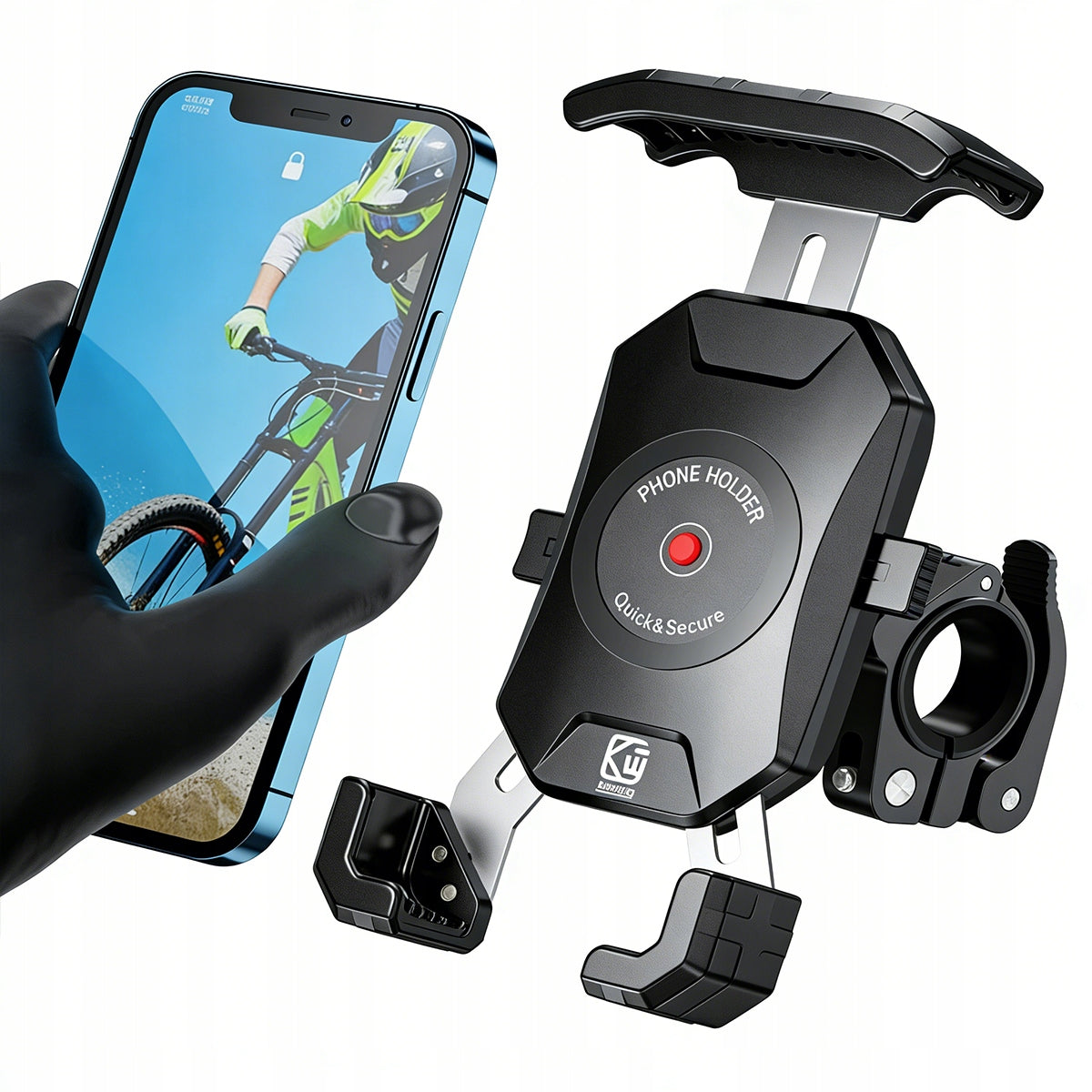 ARMORED ANTI-VIBRATION MOTORCYCLE BIKE PHONE HOLDER For mobile