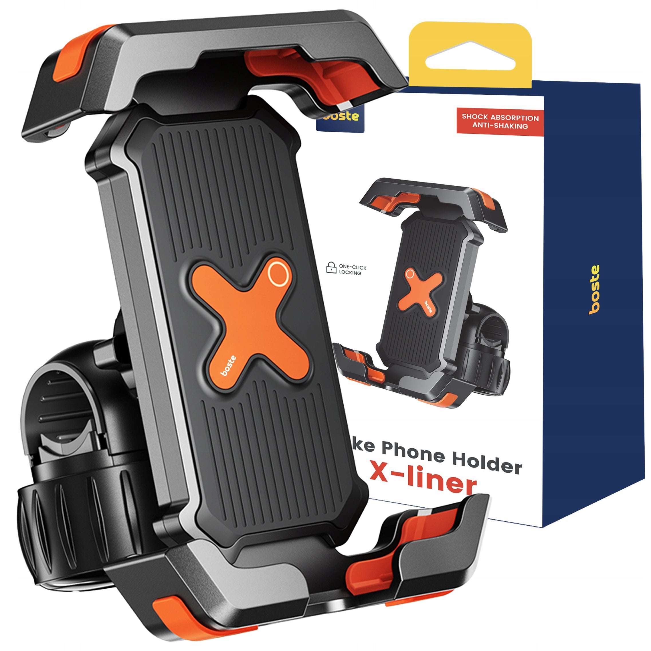 ARMORED Bicycle Motorcycle Phone Holder for Handlebars STABLE