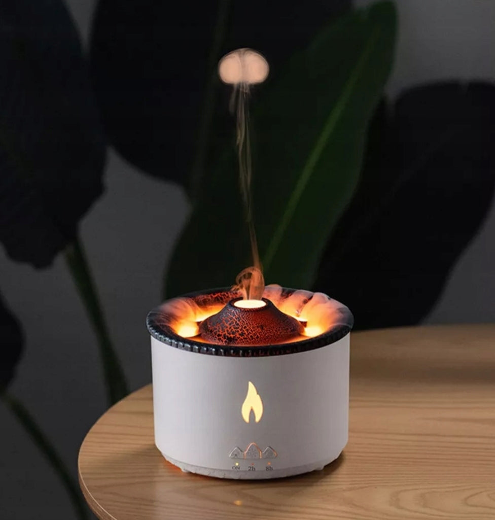 AROMA DIFFUSER - VOLCANO - HUMIDIFIER - AROMATHERAPY - REMOTE CONTROL