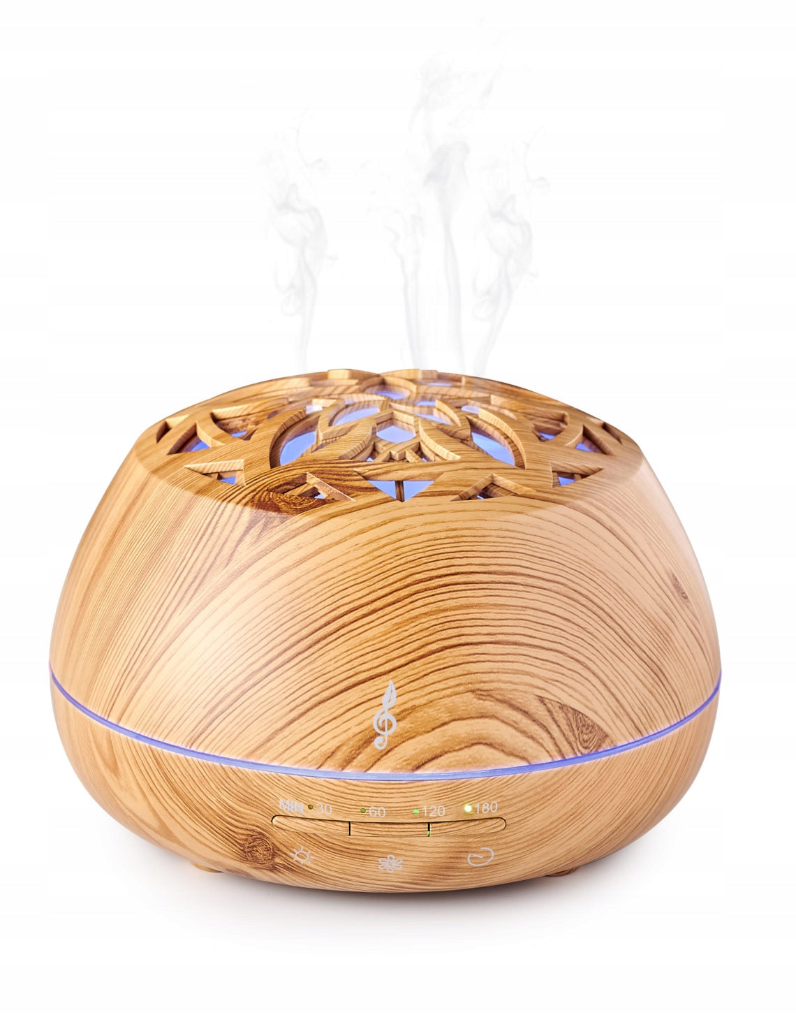 AROMASOUND LILYWOOD DIFFUSER HUMIDIFIER Batteries included no