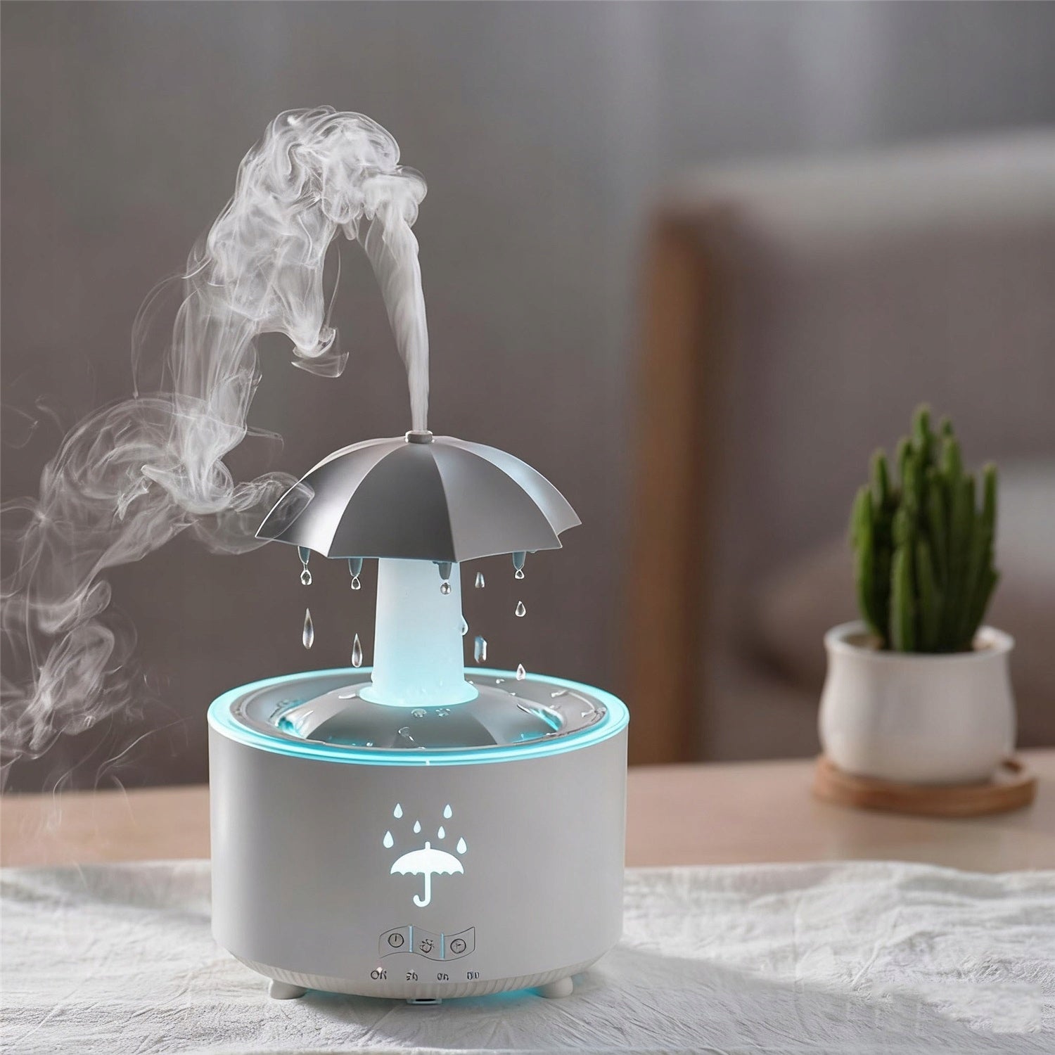 AROMATHERAPY DIFFUSER, RAIN SOUNDS FOR FALLING ASLEEP 300 ML HUMIDIFIER Medical device no
