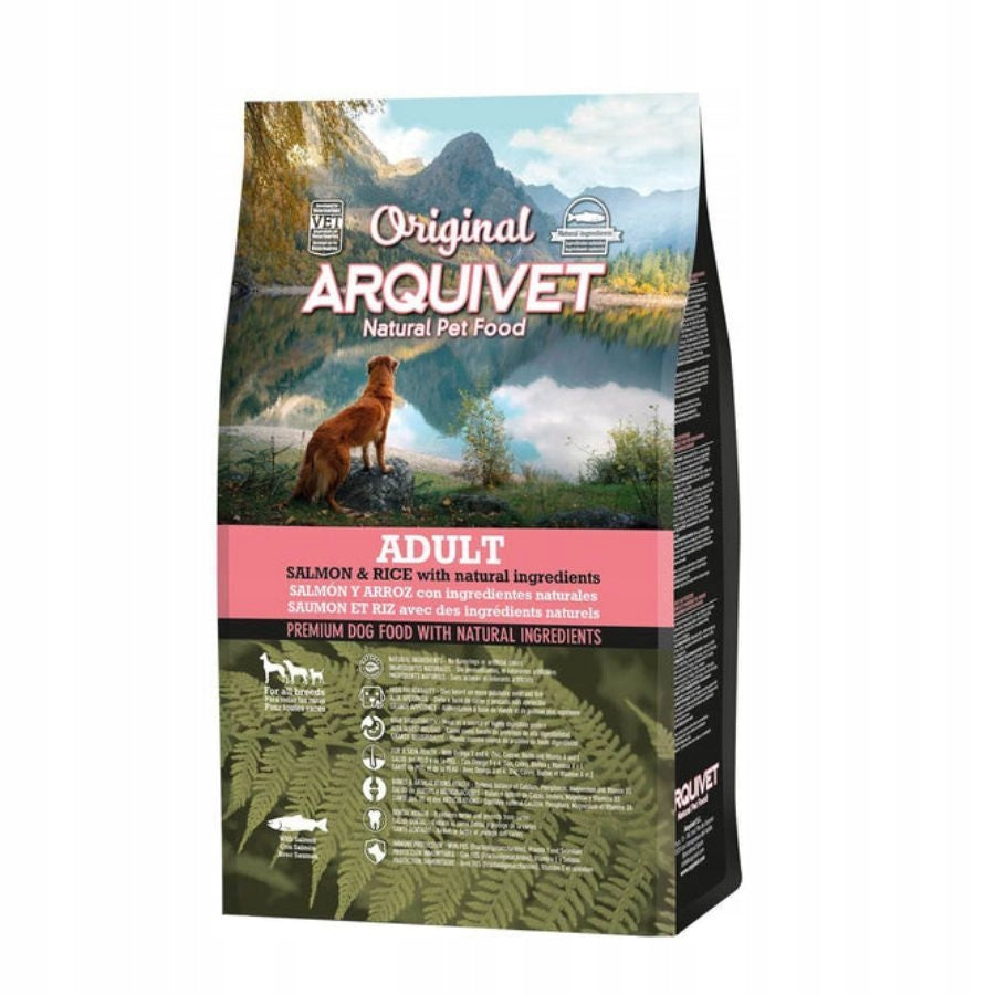 ARQUIVET Original Adult Dry Dog Food SALMON WITH RICE 3kg Brand ARQUIVET