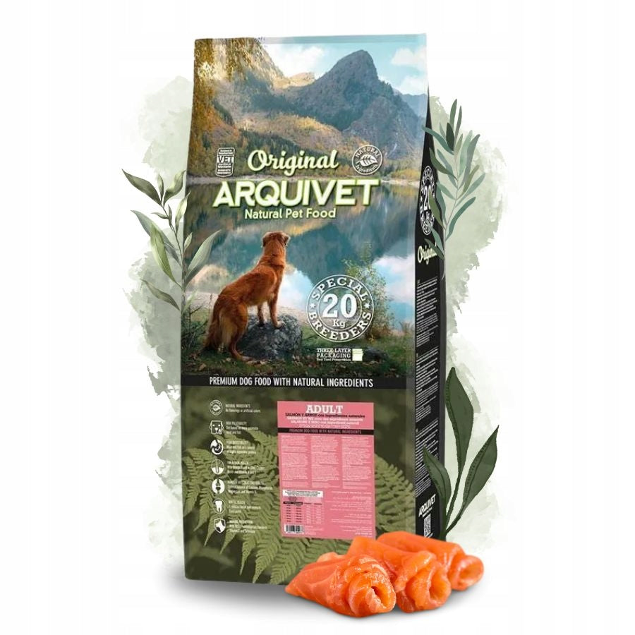 ARQUIVET Original Adult dry dog food SALMON RICE VITAMINS 20kg