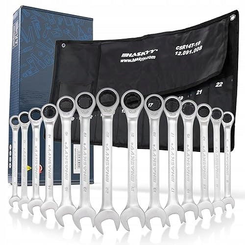 ARTICULATED RATCHET WRENCHES 8 22 MM SET OF 14 PCS STEEL WORKSHOP Brand no brand
