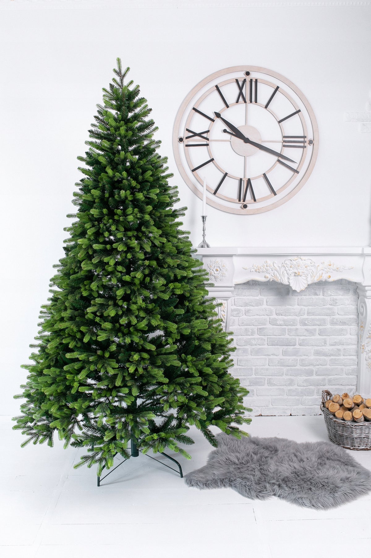 ARTIFICIAL CARPATHIAN CHRISTMAS TREE PE + PVC 210 CM, BRIGHT TIPS, REALISTIC Packaging status original