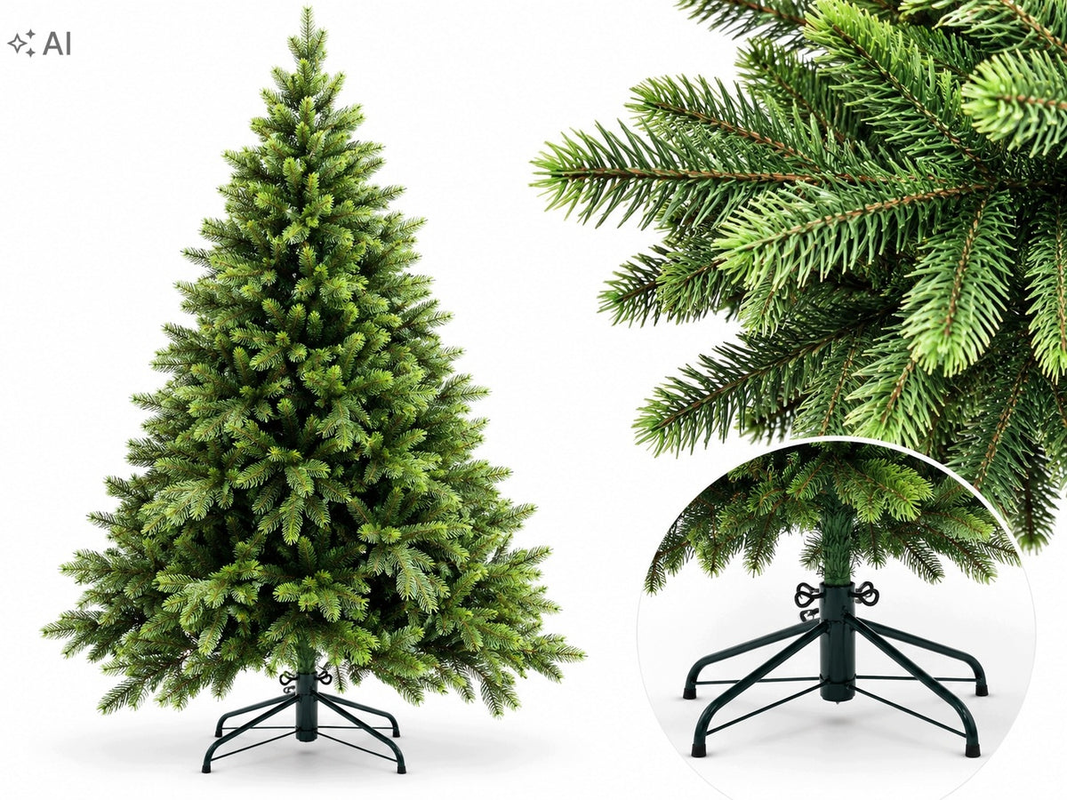 ARTIFICIAL CHRISTMAS TREE 220CM LIKE A REAL made in Poland ALPINE SPRUCE PE