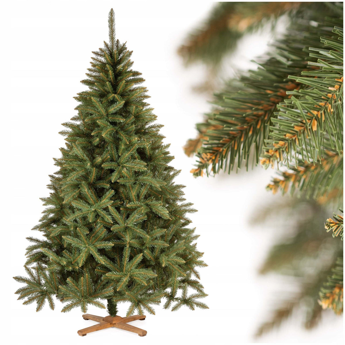 ARTIFICIAL CHRISTMAS TREE 220cm CAUCASIAN SPRUCE BEAUTIFUL ROYAL TREES PREMIUM STAND