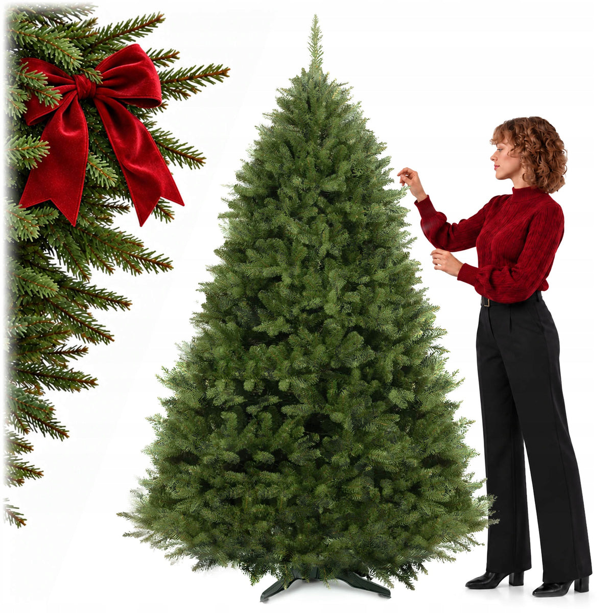 ARTIFICIAL CHRISTMAS TREE AS LIVE 220 cm AS LIVE DENSE CAUCASIAN SPRUCE PREMIUM