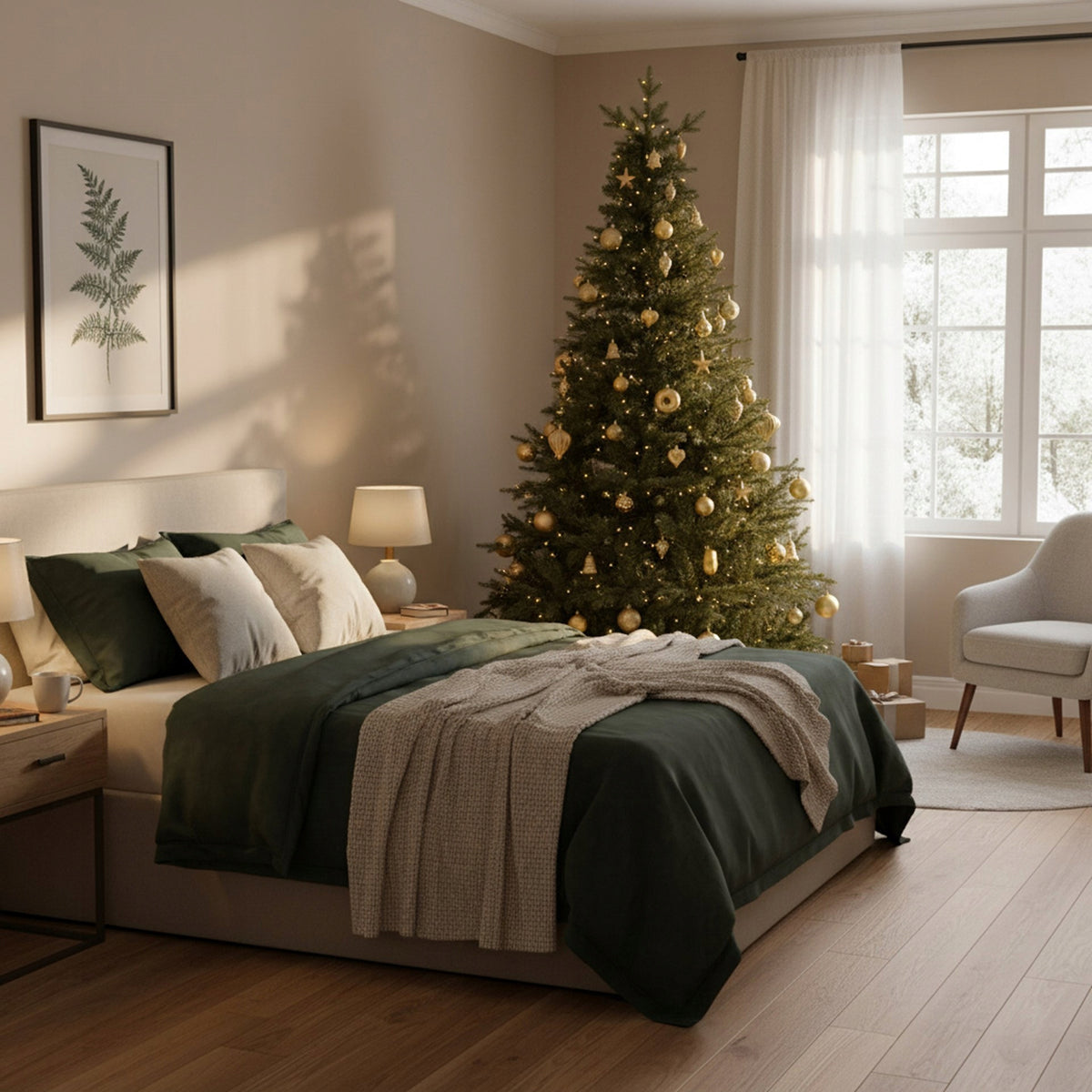 ARTIFICIAL CHRISTMAS TREE HIMALAYAN SPRUCE ROYAL TREES PREMIUM 210 cm DENSE STAND Packaging status original