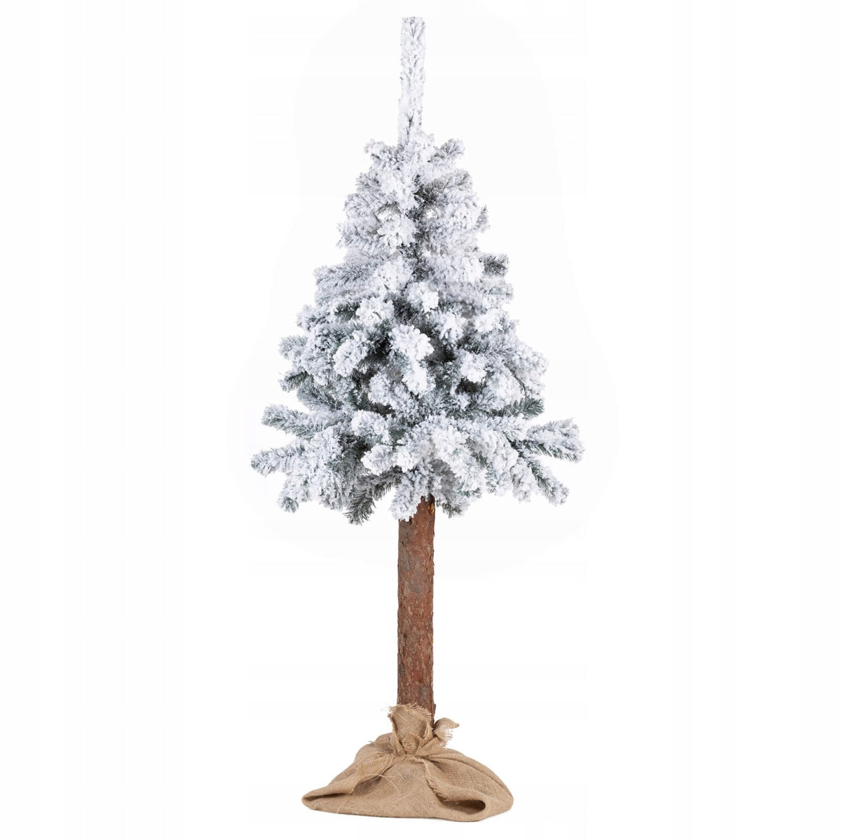 ARTIFICIAL CHRISTMAS TREE ON THE TRUNK SPRUCE 160 cm THICK AS LIVE SNOWY + STAND Brand Springos
