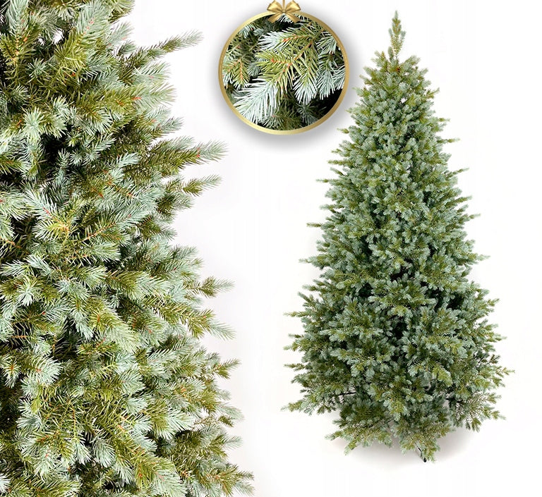 ARTIFICIAL CHRISTMAS TREE PREMIUM SPRUCE SILVER 100% PE 180 cm!