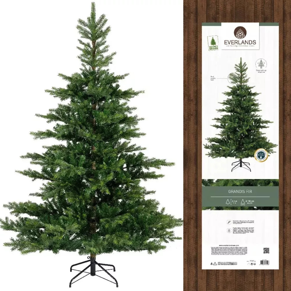 ARTIFICIAL FIR TREE GRANDIS EVERLANDS 210 CM AS LIVE, DENSE Packaging status original