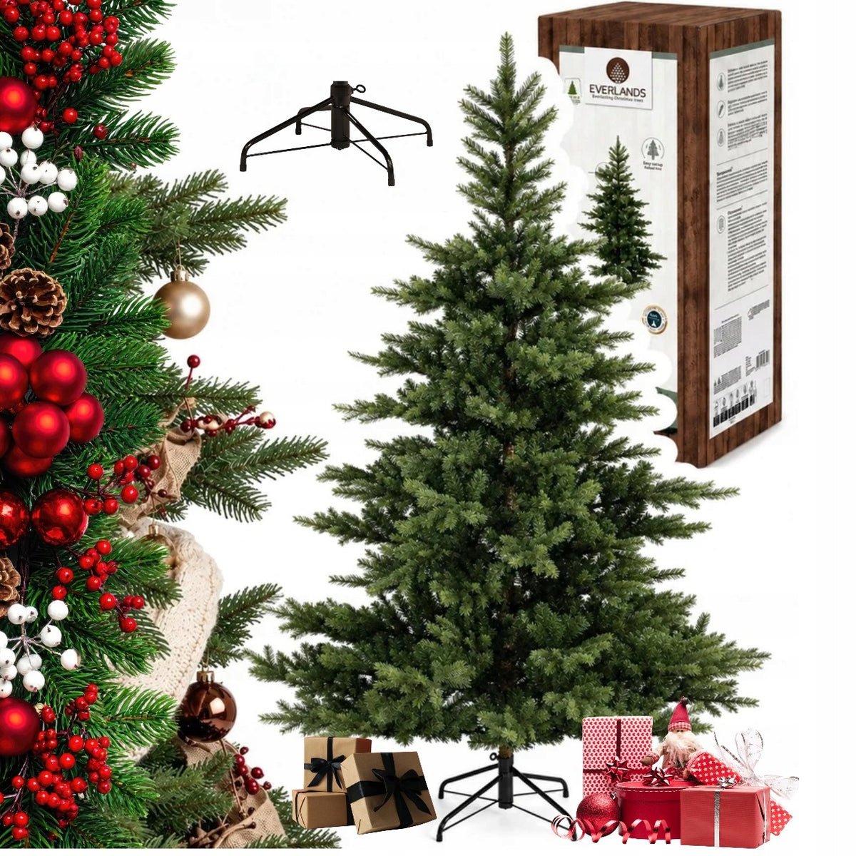 ARTIFICIAL FIR TREE GRANDIS EVERLANDS 210 CM AS LIVE, DENSE