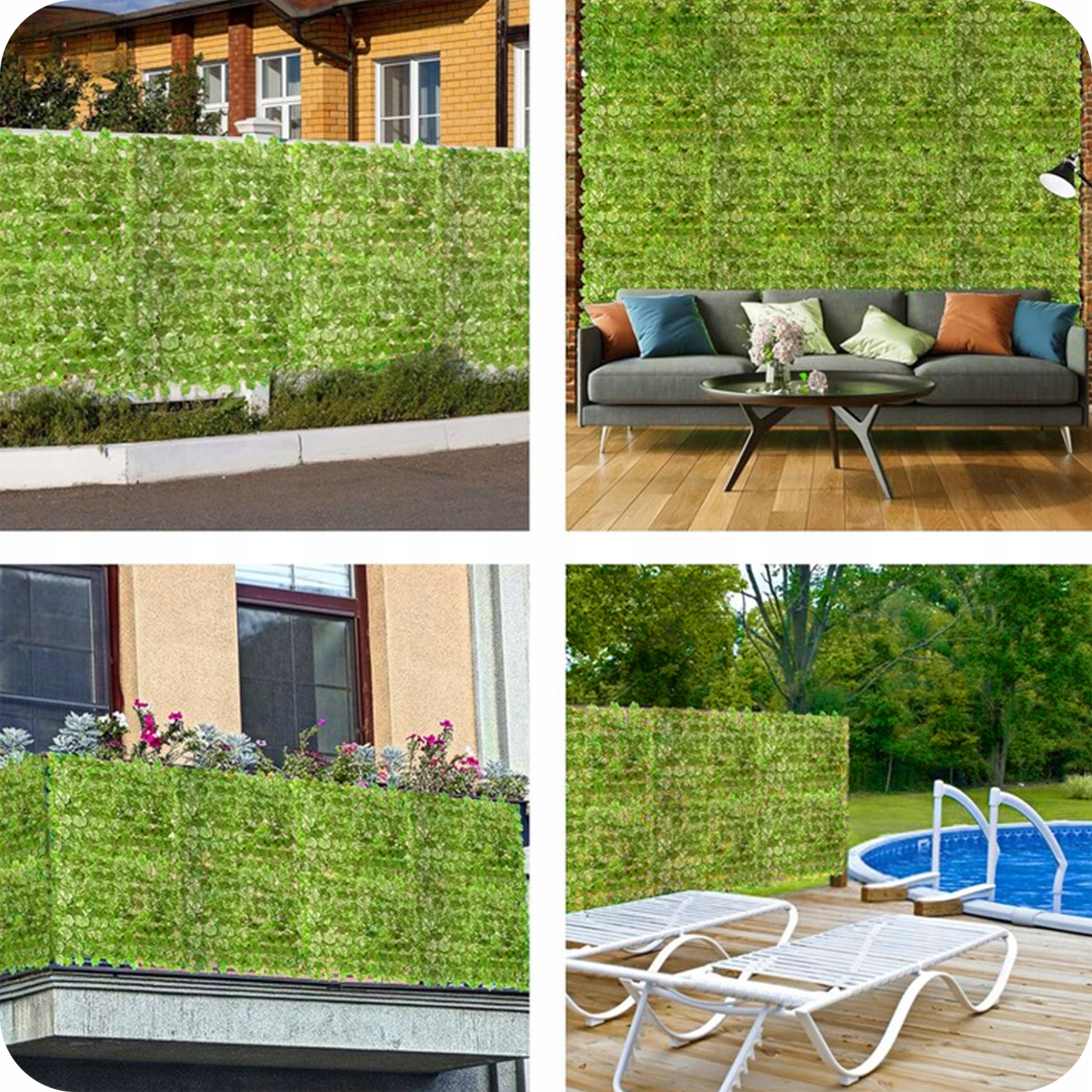 ARTIFICIAL HEDGE IVY FOR FENCE BALCONY WALL MESH 3 m x 50 cm Length 3 m