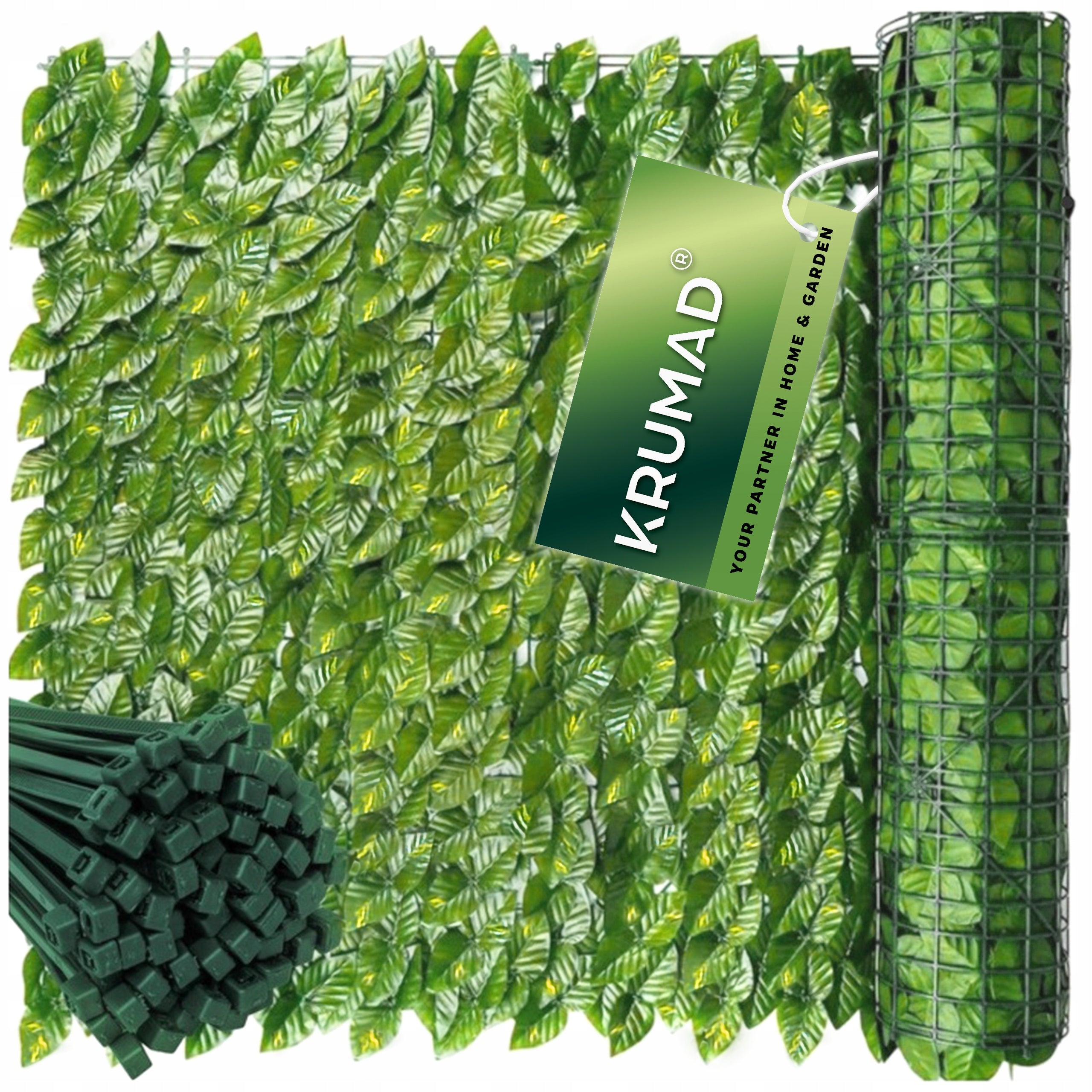 ARTIFICIAL HEDGE IVY FOR FENCE BALCONY WALL MESH 3 m x 50 cm Packaging status original