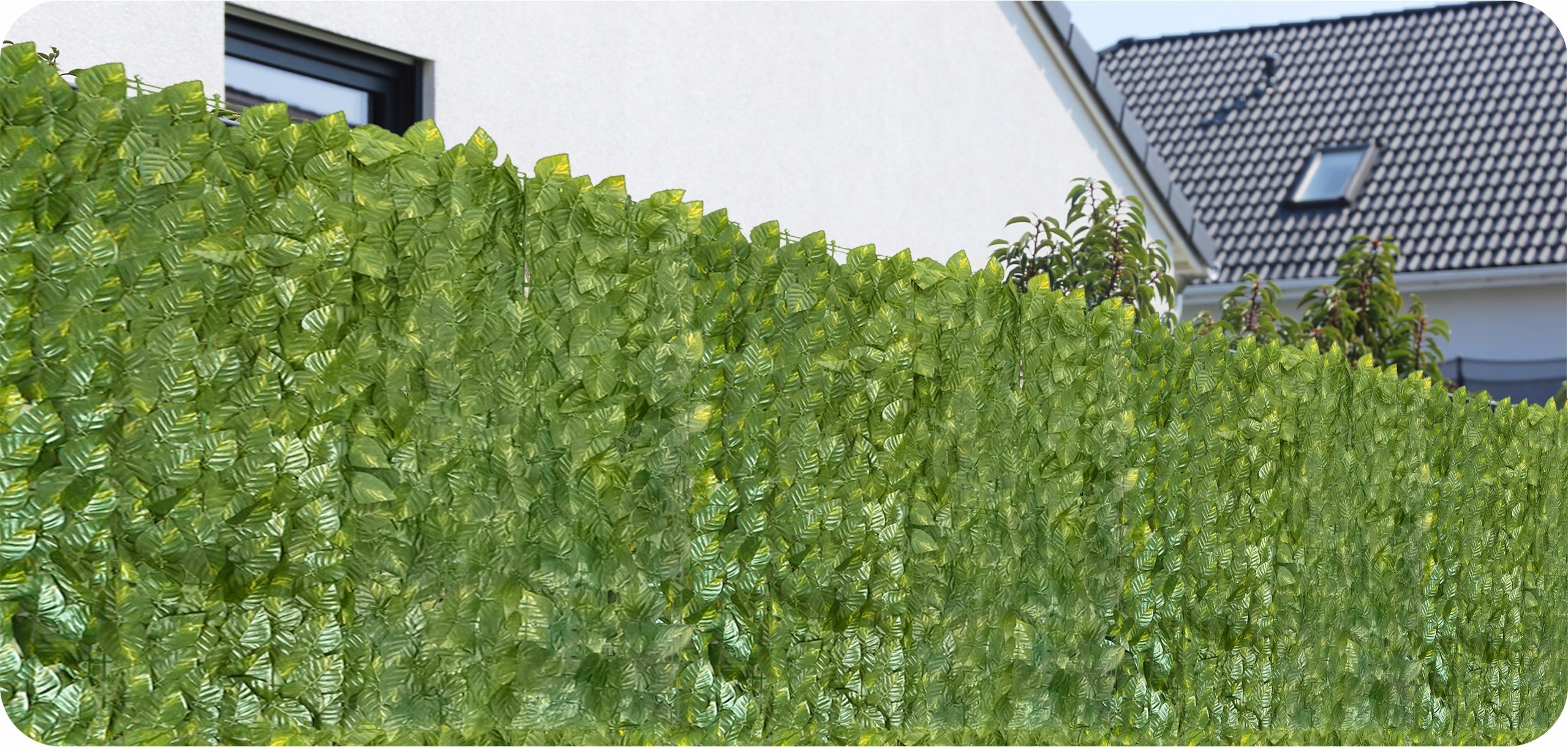 ARTIFICIAL HEDGE IVY FOR FENCE BALCONY WALL MESH 3 m x 50 cm Shape rectangular