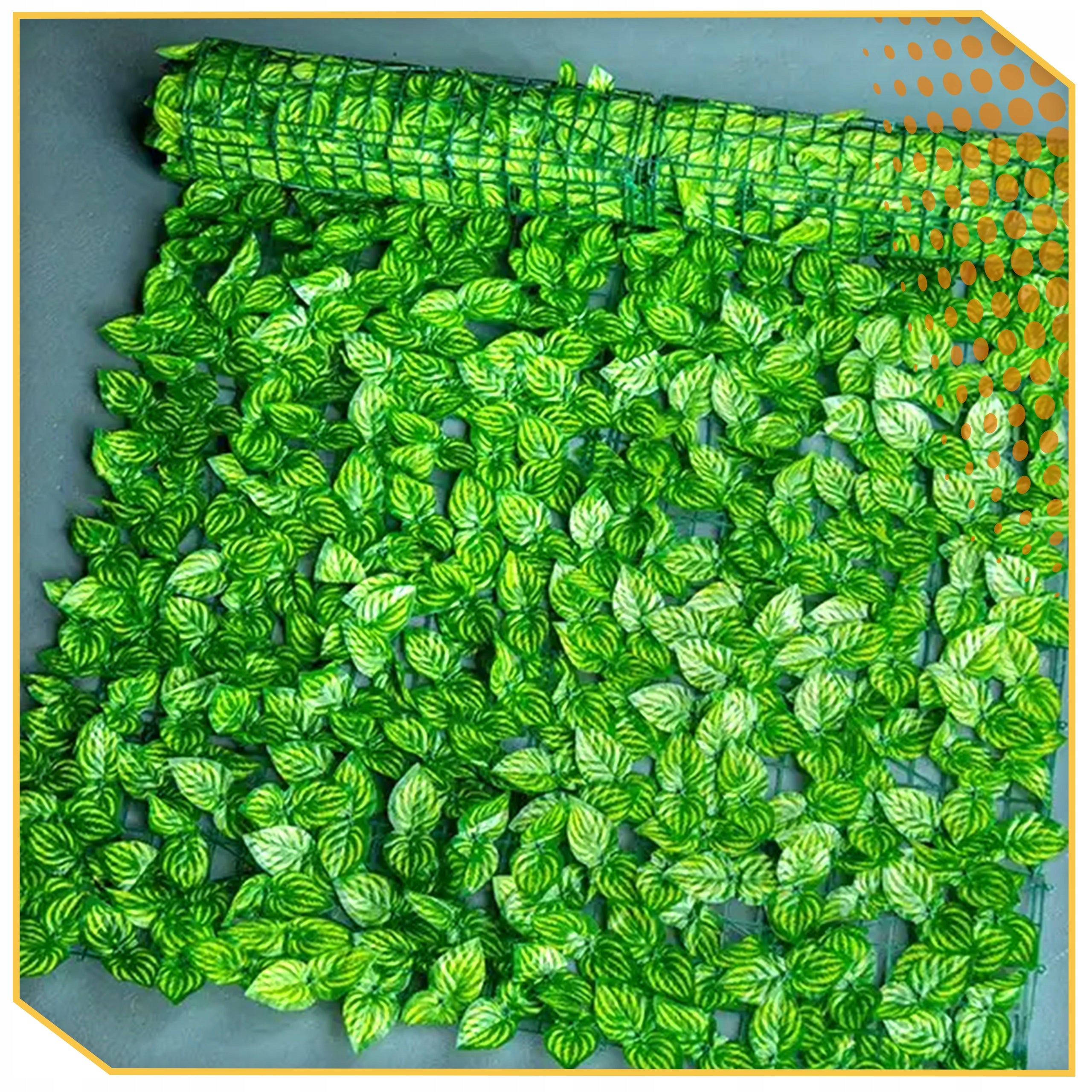 ARTIFICIAL HEDGE IVY for fence balcony wall 5 m x 50 cm mesh Manufacturer code BLUSZCZ 5Mx50CM