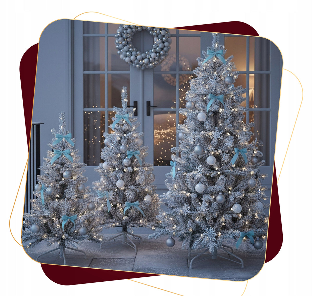 ARTIFICIAL PE CHRISTMAS TREE as Real Snow-covered 120 CM DENSE PREMIUM + STAND Brand Springos