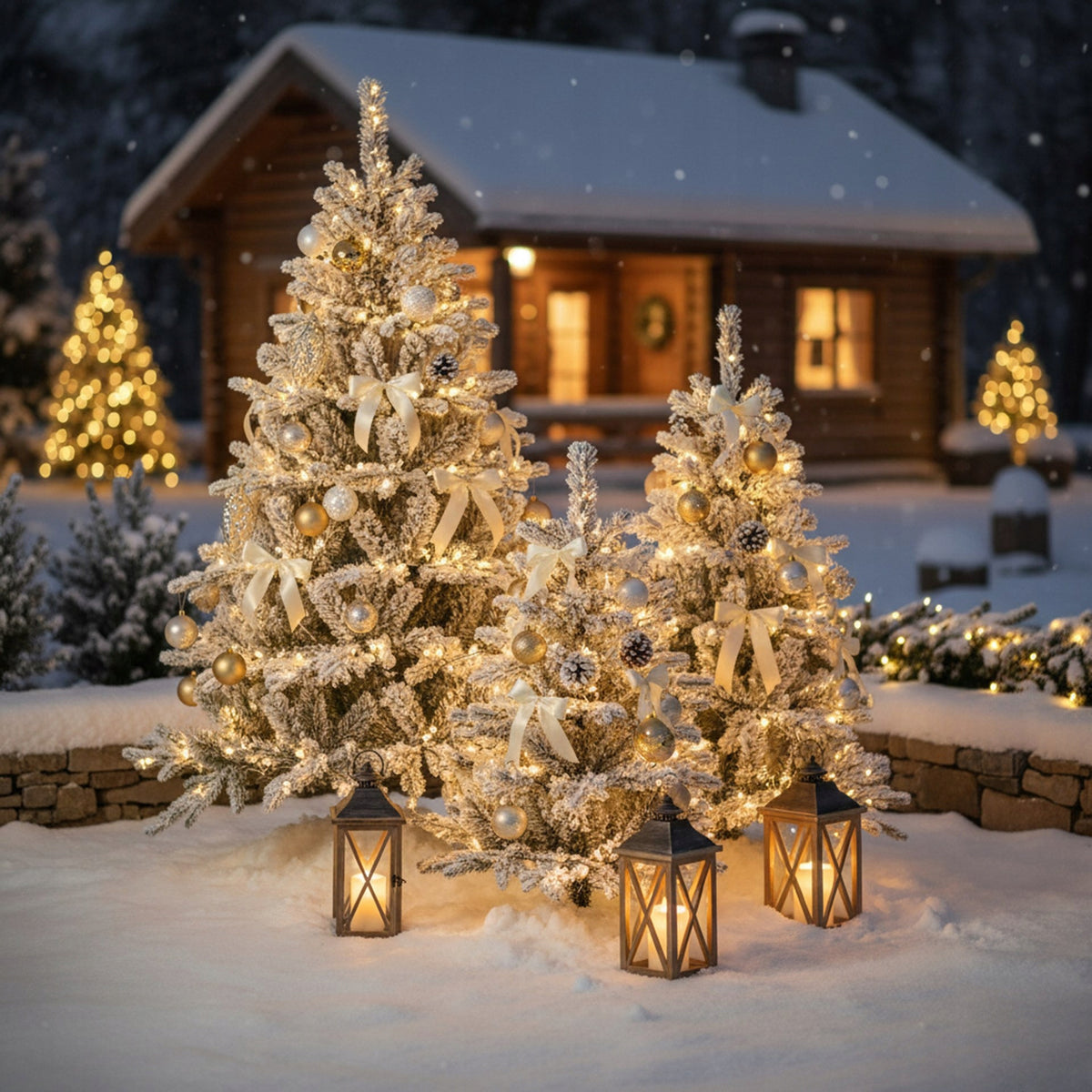 ARTIFICIAL PE CHRISTMAS TREE as Real Snow-covered 150 CM DENSE PREMIUM + STAND Packaging status original