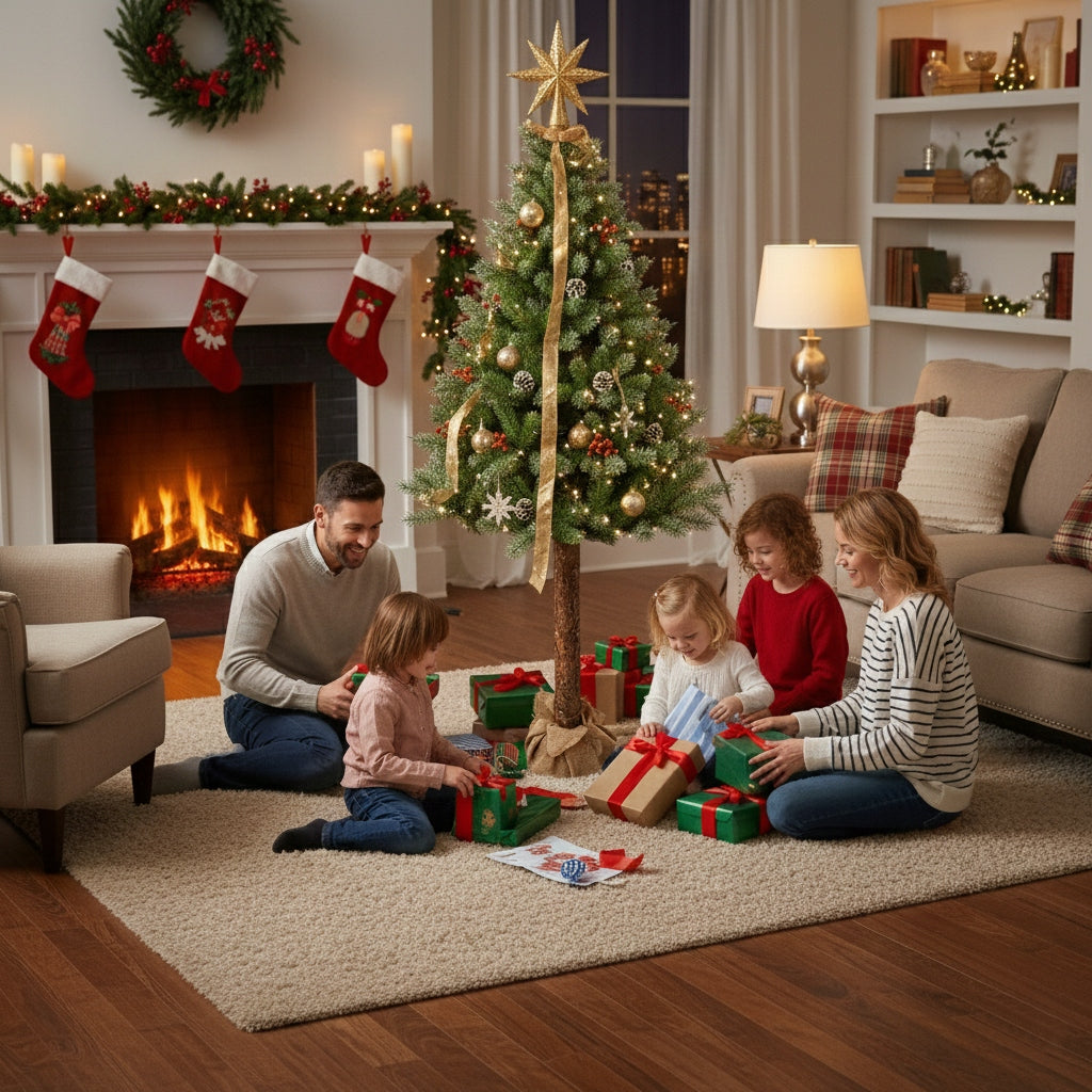 ARTIFICIAL TREE ON THE TRUNK CHRISTMAS TREE HIGH 220 CM 3D CONES ROWAN SACRED Brand Zolta