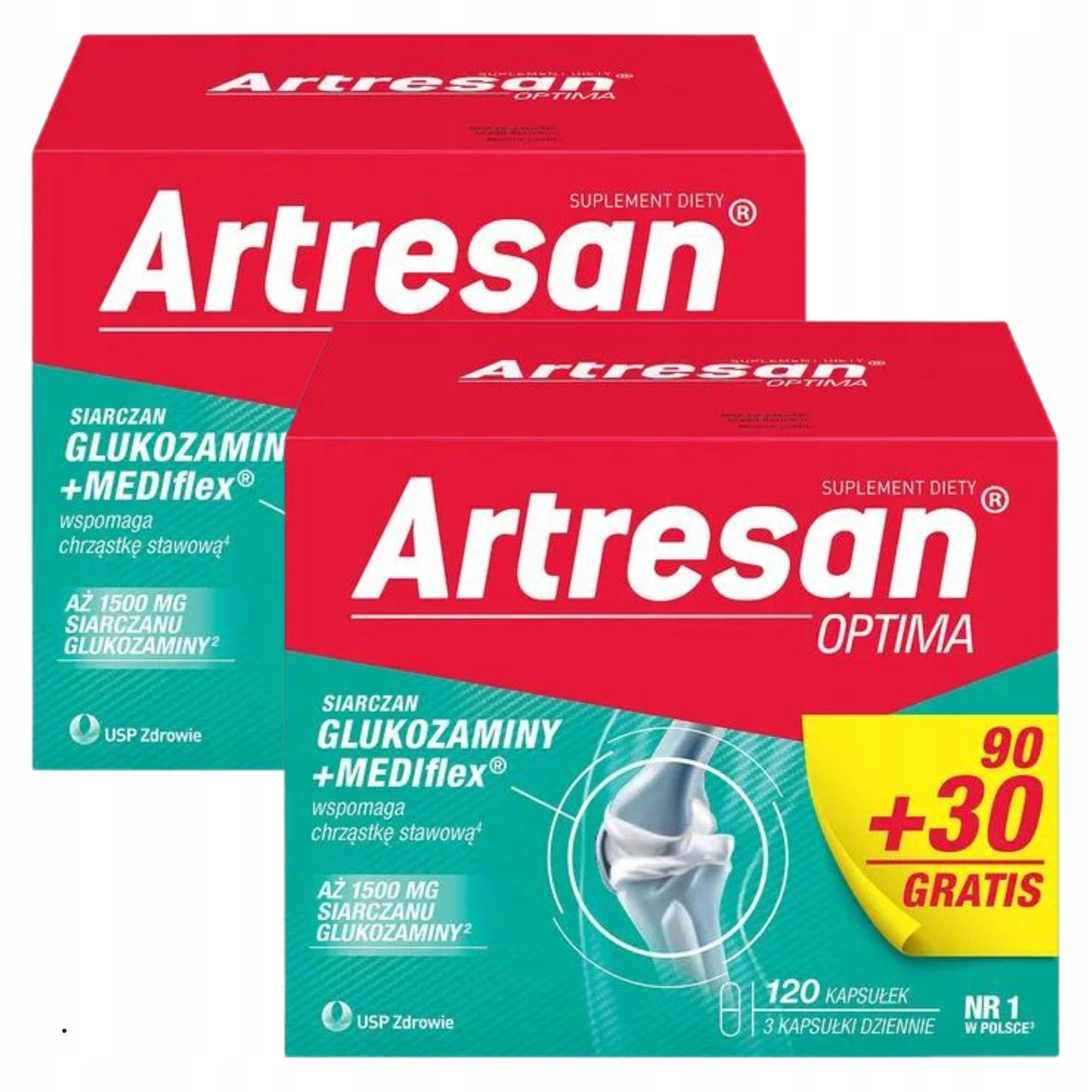 ARTRESAN OPTIMA for joints glucosamine 120 capsules