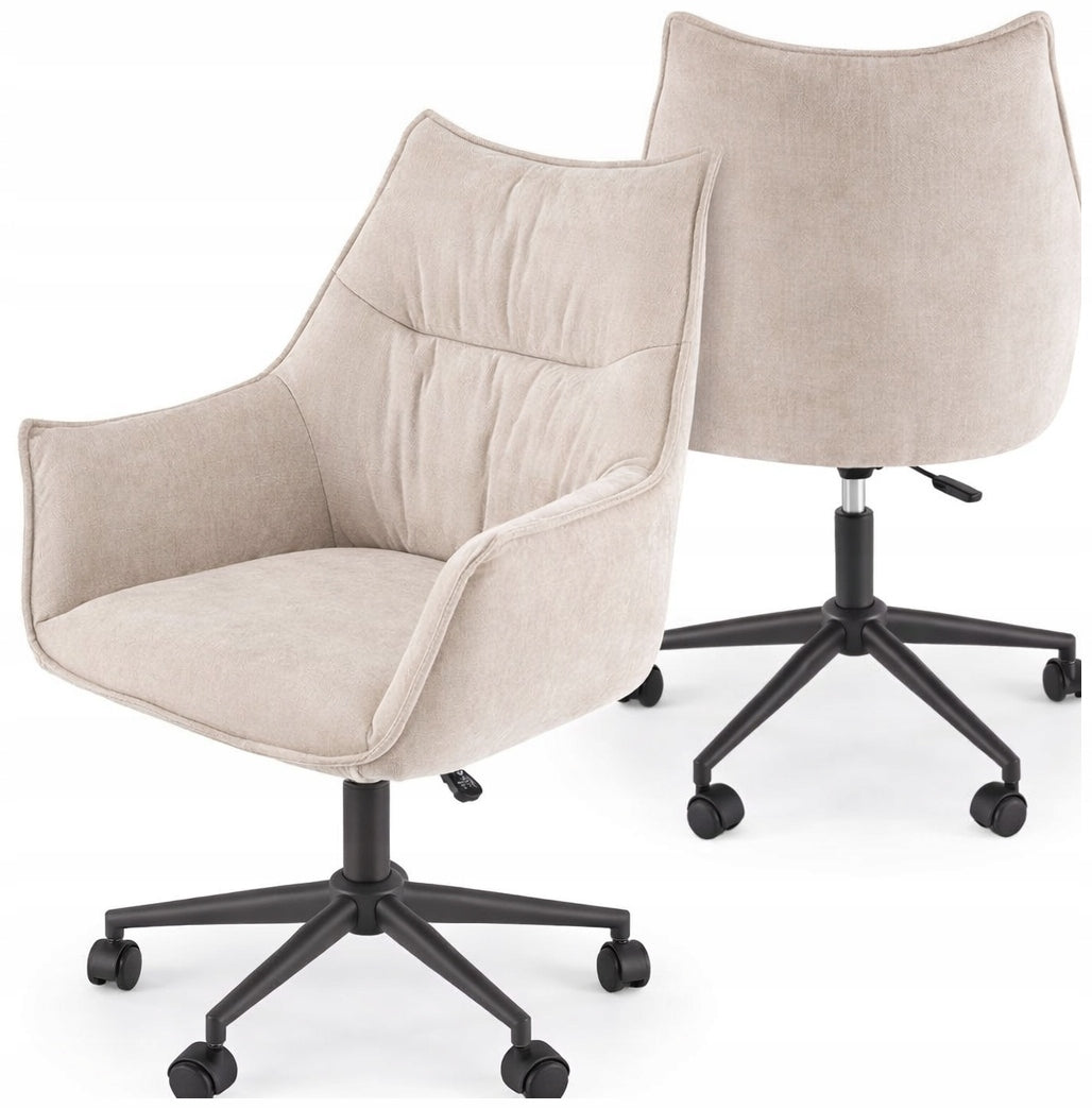 ARVIA Youth Armchair Desk Swivel Adjustable Beige Fabric Packaging status original