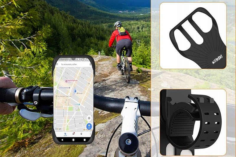 AS A GIFT BICYCLE HOLDER FOR PHONE HANDLEBAR FOR BICYCLE SILICONE 360 EAN (GTIN) 5903886634916