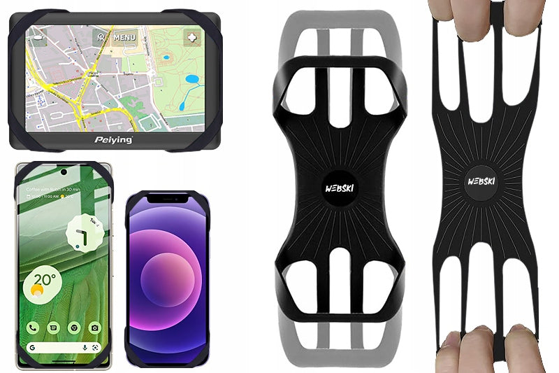 AS A GIFT BICYCLE HOLDER FOR PHONE HANDLEBAR FOR BICYCLE SILICONE 360 For multipurpose