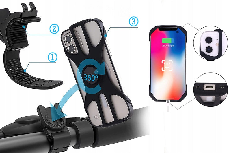 AS A GIFT BICYCLE HOLDER FOR PHONE HANDLEBAR FOR BICYCLE SILICONE 360 Manufacturer code UCHATH530