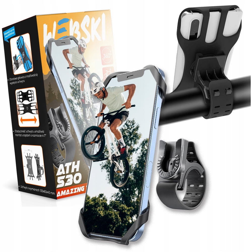 AS A GIFT BICYCLE HOLDER FOR PHONE HANDLEBAR FOR BICYCLE SILICONE 360