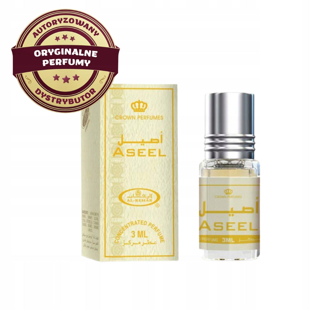 ASEEL ARABIC PERFUME IN OUD OIL MUSKY ORIENTAL ROSE 3 ml AL REHAB