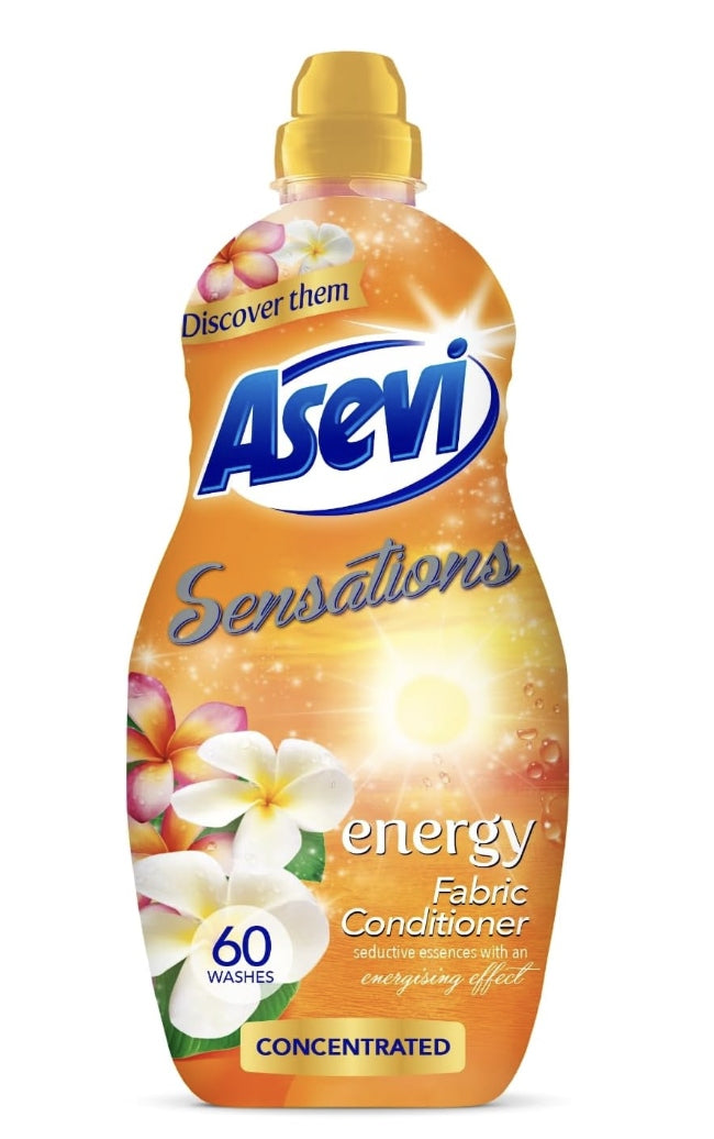 ASEVI ENERGY CONCENTRATED FABRIC SOFTENER 1320 ML – 60 WASHES