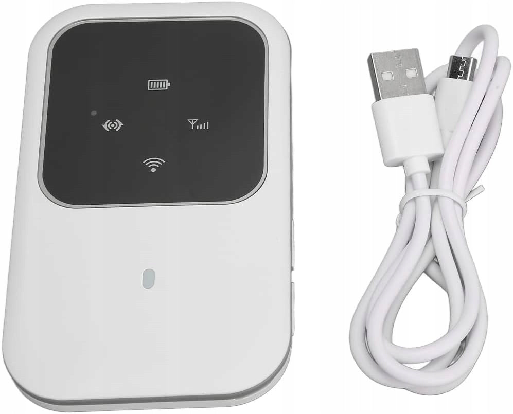 ASHATA Mobile Wi-Fi Hotspot with LED Display, 4G LTE, White