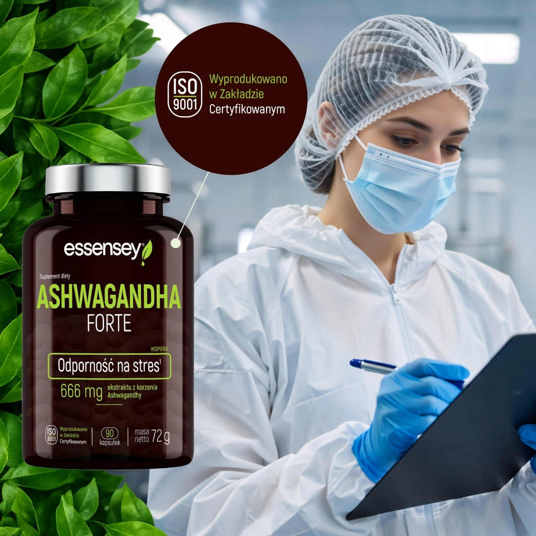 ASHWAGANDHA FORTE 666MG STRONG STRESS EXTRACT Relax GINSENG ASHWA Expiration date at least 1 year from the date of purchase