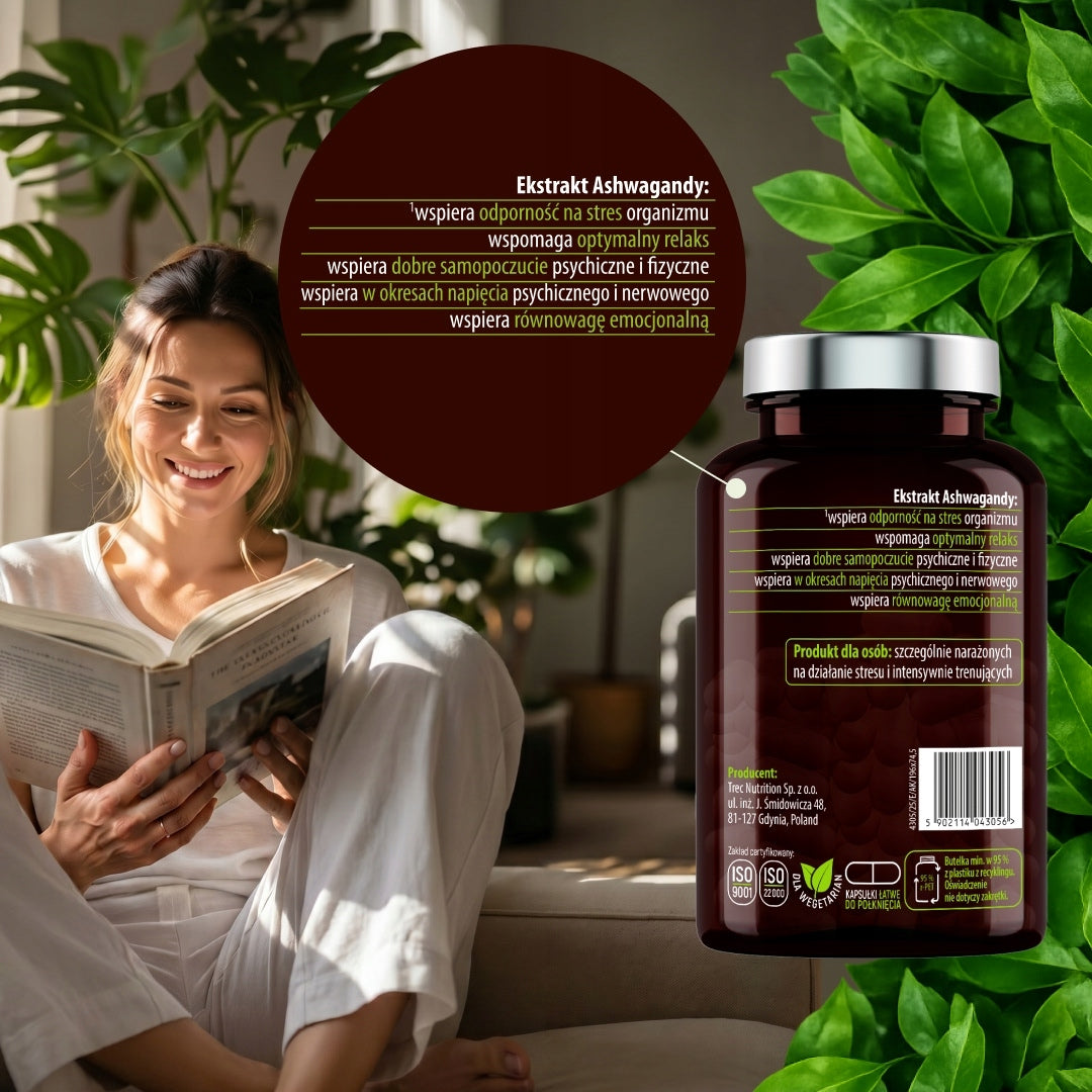 ASHWAGANDHA FORTE 666MG STRONG STRESS EXTRACT Relax GINSENG ASHWA Packaging status original