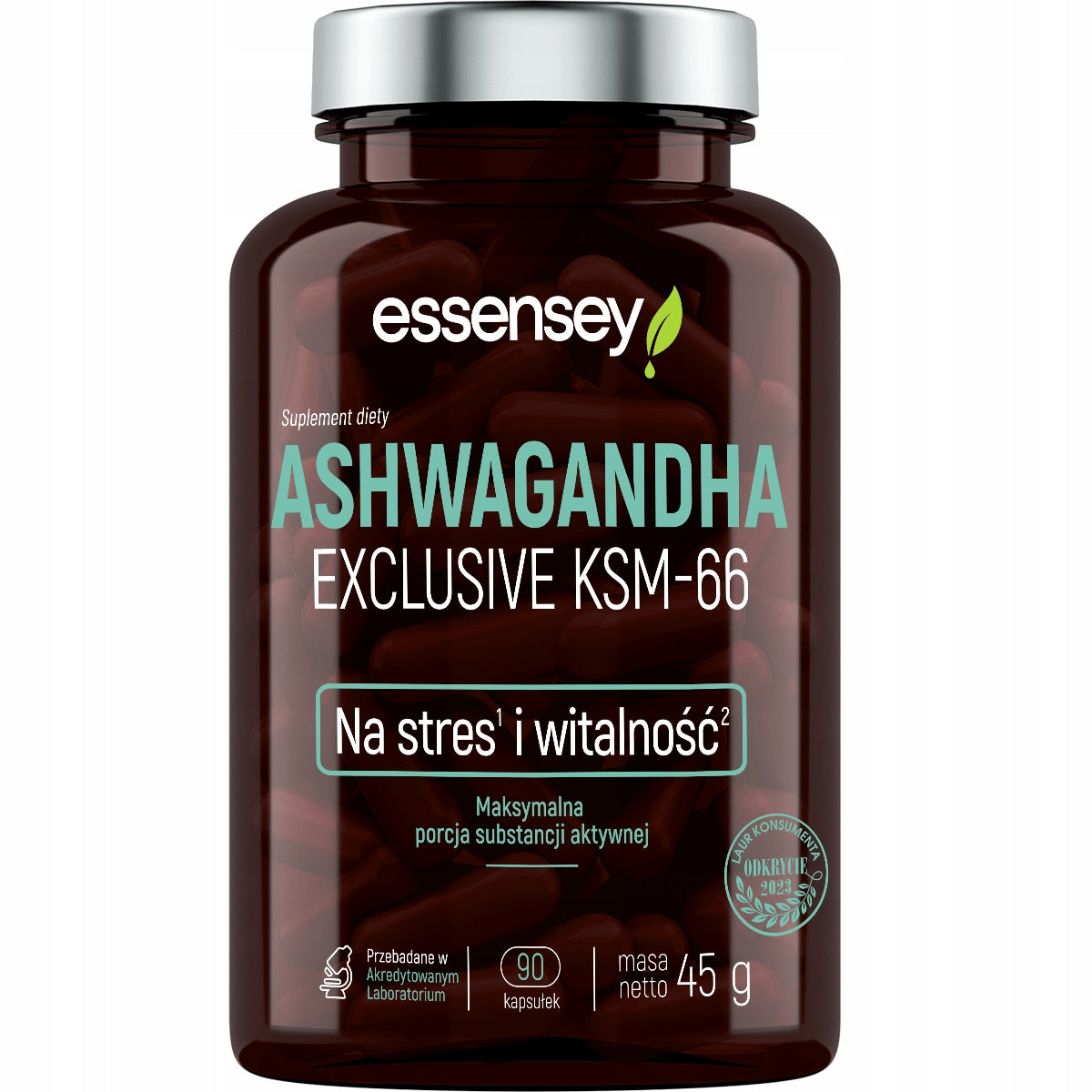 ASHWAGANDHA PREMIUM KSM-66 ROOT EXTRACT MAX PORTION STRESS RELAXATION