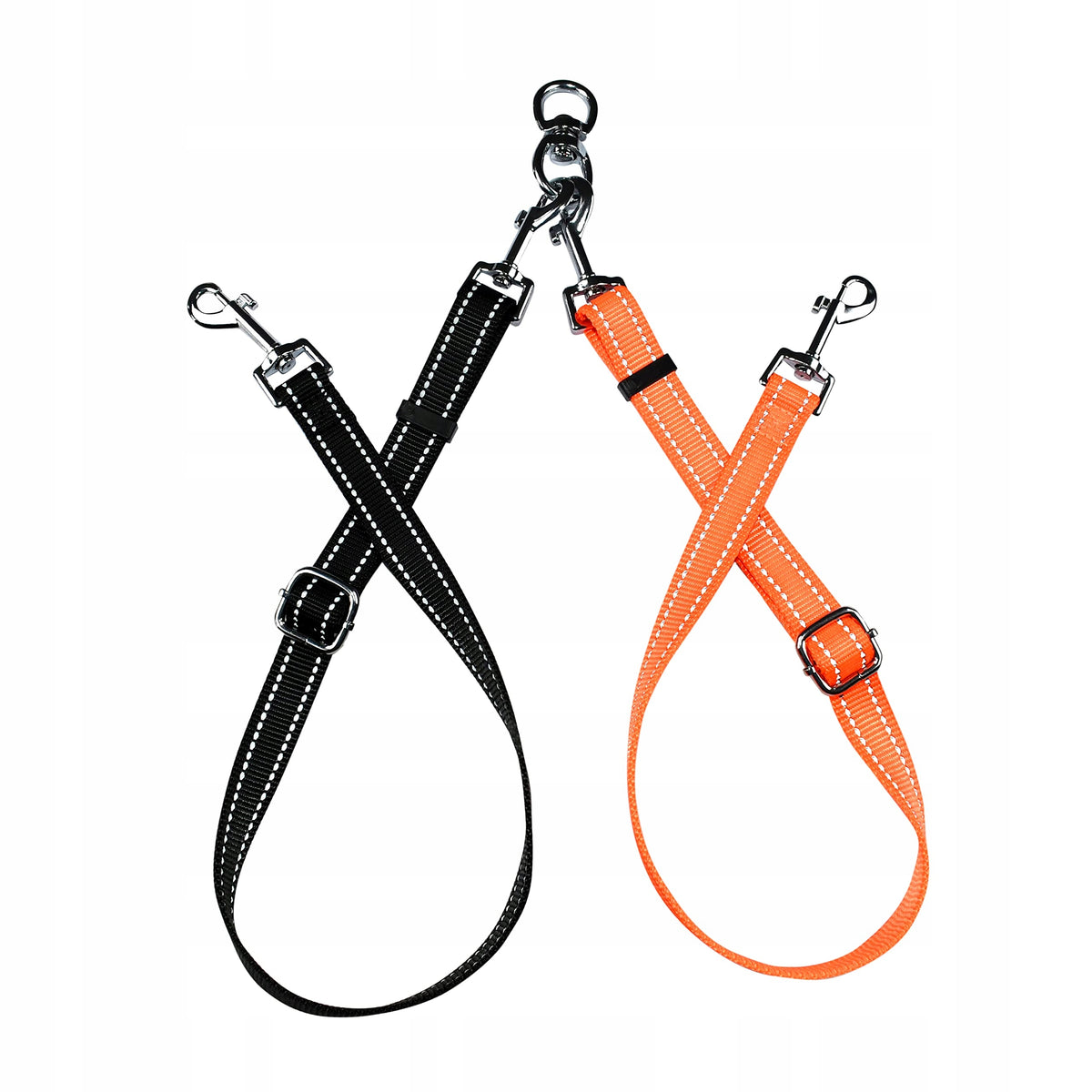 ASOCEA Double Lanyard Tangle-Free Rotating Reflective For Dogs