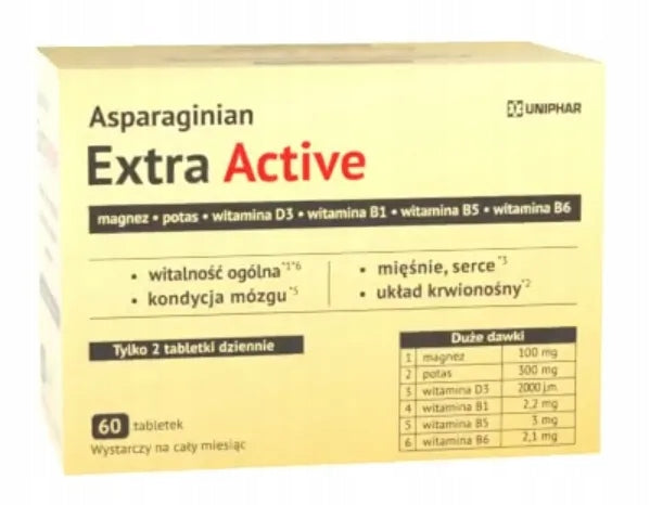 ASPARAGINIAN EXTRA ACTIVE tablets, 60 pcs.