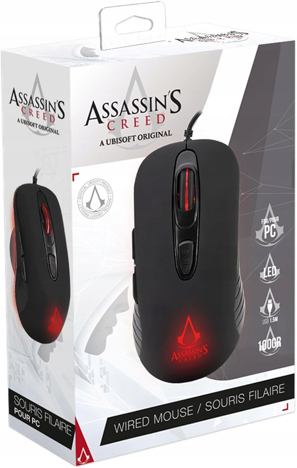ASSASSIN'S CREED - GAMING MOUSE 3600 DPI - LED - BLACK Packaging status original