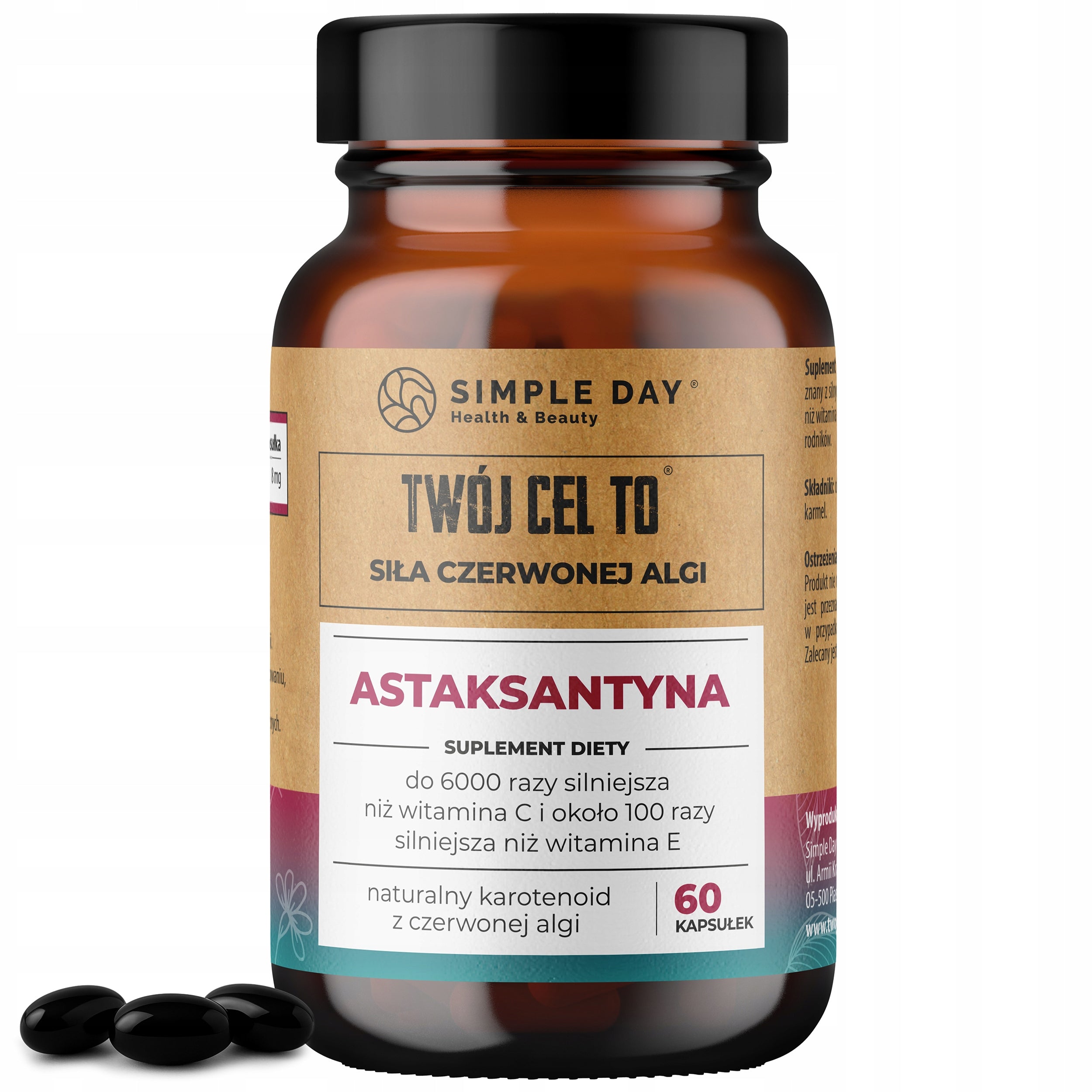 ASTAXANTHIN 8mg WITH RED ALGAE immunity healthy skin ANTIOXIDANT Packaging status original